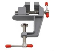 Mini tornillo de banco para piezas de trabajo pequeñas, abrazadera de bloqueo giratoria de 1-1/2 pulgadas, tornillo de banco de aleación de aluminio para manualidades, modelado, soldadura, carpintería