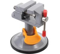 Mini Tornillo de Mesa de Herramientas de Aluminio Plata | Ajuste Rápido y Sujeción Firme, para Taller y Banco de Manualidades, Uso Preciso