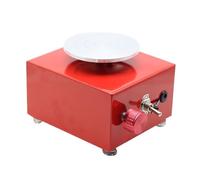 Mini Torno De Cerámica Con Bandejas Giratorias, Herramienta Eléctrica 30 W For Trabajos En Casa Y La Escuela Velocidad Estable Y Ajustable(Red)