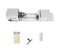 Mini Torno De Madera For Bricolaje, 12-24 V CC, For Carpintería, Con Forma Perla Buda En Miniatura, Pulido Y Taladro For Pequeño y portátil