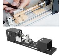 Mini torno de madera para carpintería de bricolaje, pulidor multifunción, fresa y portabrocas para máquina pulidora de cuentas, fuente de alimentación de 110-240 V