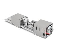 Mini torno de metal para carpintería DIY compacto con 100 W de potencia y 31 cm de longitud, adecuado para madera de sándalo rojo lobular