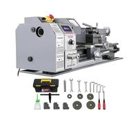 Mini Torno De Metal Sobremesa Velocidad Variable For Mecanizado Precisión, Roscado Y Fresado Pequeño y portátil