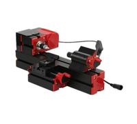 Mini Torno For Bricolaje 6 En 1, Multifuncional, For Metal, Madera, Herramienta CNC, Sierra De Calar, Amoladora, Taladro, Plástico, Taladrado Y Lijado Pequeño y portátil