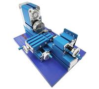 Mini torno para metal, torno eléctrico de sobremesa para metal, ideal para enseñar a hacer mismo, con 20.000 r/min, dispositivo motorizado para trabajar el metal, equipo para salas