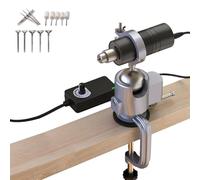 Mini torno para pulir cuentas de madera, torno fresador de cuentas tipo soporte con base dedicada, velocidad ajustable de 0 a 40000 rpm, rango de 1,2-2,2 mm, para pulir cuentas