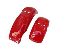 Mini Trail Monkey, Cubierta Protectora Lateral De La Caja De La Batería Del Guardabarros Delantero Y Trasero De La Motocicleta, Compatible Con Honda Z50 Z50A Z50J Z110 Z125(Front rear red)