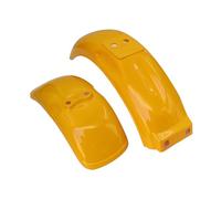 Mini Trail Monkey, Cubierta Protectora Lateral De La Caja De La Batería Del Guardabarros Delantero Y Trasero De La Motocicleta, Compatible Con Honda Z50 Z50A Z50J Z110 Z125(Front rear yellow)