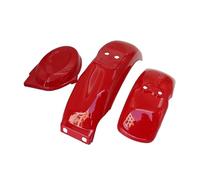 Mini Trail Monkey, Cubierta Protectora Lateral De La Caja De La Batería Del Guardabarros Delantero Y Trasero De La Motocicleta, Compatible Con Honda Z50 Z50A Z50J Z110 Z125(Full Set red)