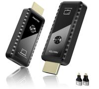 Mini Transmisor y Receptor HDMI Inalámbrico 4K, Plug & Play, Salida HD 1080P, Extensor Compatible con 2.4/5GHz para Vídeo/Audio Desde Laptop, PC, Teléfono,Negro Brillante