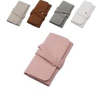 Mini Travel Jewelry Bag,Portable Velvet Jewelry Pouches,Mini Pouch,for Earrings, Rings, Necklaces (Light grey, 2PCS)
