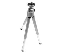 Mini trípode ajustable para proyector, soporte de aleación de aluminio, color plateado