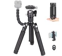 Mini trípode de escritorio de 20 "/ 51 cm, mini trípode de escritorio compacto portátil ARTCISE con cabeza esférica panorámica Placa de liberación rápida de 1/4" para teléfono móvil con cámara DSLR