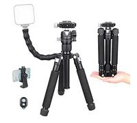 Mini trípode de escritorio de 35 "/ 89 cm, mini trípode de escritorio compacto portátil ARTCISE con cabeza esférica panorámica Placa de liberación rápida de 1/4" para teléfono móvil con cámara DSLR