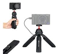 Mini Trípode de Mmesa con Mango de Banco de Potencia para Sony ZV-1 A6600 RX100, M50 M6II G7XIII, G100, Zoom H6, dji Osmo Pocket GRIII Cámara Réflex Digital Compacta Sin Espejo de Nivel de Entrada