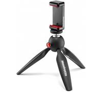 Manfrotto MKPIXICLMII-BK, Mini trípode con Abrazadera Universal para Smartphone, Fabricado en Italia, para iPhone con o sin Funda, CSC, vlogging, videografía, Color Negro