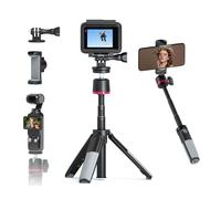 Mini trípode para cámara, tornillo de 1/4 pulgadas, compatible con DJI OSMO Pocket 3, Insta 360 X5 Sony, Canon, Nikon Soporte de mesa extensible para vlogging y grabación de video.