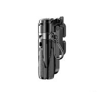 Mini trípode portátil compacto para teléfono con control remoto inalámbrico, longitud focal ajustable para smartphones, fotos, video, transmisión en vivo, 11,7-41,5 cm, negro y blanco (negro)