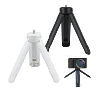 Mini trípode Universal para dji Osmo Pocket 3, Insta360 X5/X4, GoPro Hero 13/12/11 y Otros Dispositivos - Trípode Compacto con Rosca 1/4", Apertura rápida con un Solo Toque, Negro y Blanco(2pcs)
