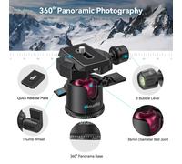 Mini trípode universal SmallRig para mesa con cabezal panorámico para cámaras DSLR compactas/cámaras sin espejo/smartphones - 2664 BUT2664