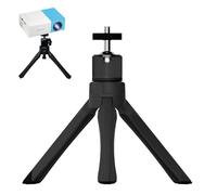 Mini trípode videoproyector, soporte para videoproyector de pie, mini trípode, cámara portátil, rótula ajustable de 360 ° con tornillo de 1/4, apto para cámaras, mini proyectores, cámaras web