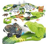 Mini Tudou Dinosaurios Juguetes de Carreras Pista de Coches 174 PCS