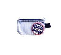 Mini Tuff Bag Cartera con cremallera de plástico transparente con cremallera, estuche para lápices, resistente al agua, bolsas de malla reforzadas (Mini - 1 paquete)