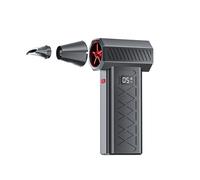 Mini Turbo Snow Blower-Electric Air Duster 130,000 RPM Cordless 3-Speed Adjustable Mini Blower with Dual Mode Design for Computer, Keyboard, House, Outdoor and Car (Black)