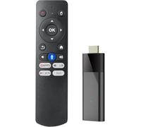 Mini TV Stick + Mando a Distancia Vocal Bluetooth Android 10 2GB + 16GB 2.4G + 5G WiFi + BT4.0 H313 Smart TV Box Android TV Stick Instalación fácil
