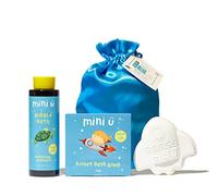Mini U Raspberry Rocket Set de regalo, bomba de baño de burbujas y burbujeante, manteca de karité, divertidos juguetes de baño, veganos, libres de crueldad animal, ganador de premios