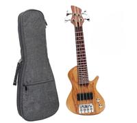 Mini Ukelele Bajo Eléctrico Ubass Ukelele Bajo Con Trastes De 4 Cuerdas Con Funda