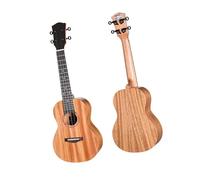 Mini Ukelele De Caoba 23 Pulgadas Instrumento Portátil Para Principiantes Con Tapa Sólida Ukelele