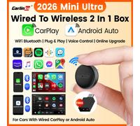 Mini Ultra 3 CarlinKit 5,0 adaptador inalámbrico CarPlay Android Auto para coche OEM Plug & Play WiFi Bluetooth conexión automática Mini Ultra 2 Brands Genuine