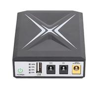 Mini UPS Batería de Respaldo, 10400mAh Fuente de Alimentación Ininterrumpida Cámara de Seguridad UPS, Batería 18650 para Máquina de Asistencia, Cámara CCTV de Seguridad,