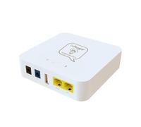 Mini UPS | Mini SAI AC-DC con Batería Interna 8800mAh | Salidas 5V/9V/12V/PoE | Ligero y Compacto Ideal para routers, cámaras IP, alarmas y Dispositivos DC, Protege Ante Cortes de luz y sobrecargas