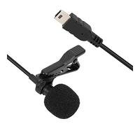 Mini USB Estéreo Micrófono externo Micrófono profesional con soporte de clip Plug and Play para Hero 3/3+/4, para grabación de audio y video