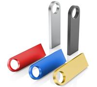 Mini USB Pendrive 1GB 5 Piezas Wooolken Memoria USB Resistente al Agua Metal para Ordenador Portátil, Ordenador, TV, Coche （5 Unidades, Colores Mezclados）