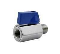 Mini válvula de bola acero inoxidable SS304 - Rosca macho/hembra BSP/NPT 1/8" a 3/4", resistente a ácidos, for plomería industrial elaboración casera(1/2"- BSPT,Male to Female)