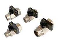 Mini válvula de bola BSP 1/4 1/2 3/8 hembra a macho, acero al carbono, for agua, gasóleo, cierre encendido/apagado(DN8 Female Female)