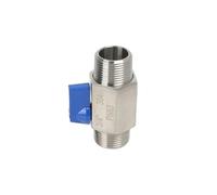 Mini válvula de bola de 1/8", 1/4", 3/8", 1/2", 3/4", BSPT, NPT, SS304, grado sanitario, rosca macho/hembra, manija azul, for agua(1",NPT_FEMALE-FEMALE)