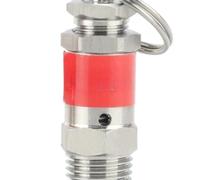 Mini válvula de seguridad de alivio de presión de resorte sanitario de acero inoxidable 04 de 1/8" 1/4" BSPT macho de 0,5 a 10 bar for compresor de aire(1mpa 10Bar,1l8 BSPT)