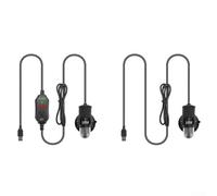 Mini varilla de calefacción, calentador de acuario súper mini USB de 10 W, calentador ajustable pequeño, barra de calefacción de tanque de peces con controlador externo (SC07A-F)