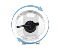 Mini Ventilador 3D holográfico de Escritorio con Control Remoto y Cubierta, Compatible Tarjeta SD, proyector for Publicidad Comercial, imágenes vídeo