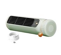 Mini ventilador AC portátil - Filtro de aire recargable de 1200 mA, modos de velocidad ajustables | 2,36 x 3,14 x 10,6 pulgadas, unidad de aire de oficina oscilante, viaje de enfriamiento personal