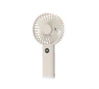Mini ventilador con pantalla digital y función de silencio para un disfrute tranquilo al aire libre (albaricoque)