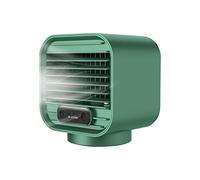 Mini Ventilador de Escritorio con Aire Acondicionado portátil, Enfriador de Aire portátil, humidificador y acondicionador (Verde)