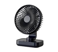 Mini ventilador de escritorio portátil oscilante automático de 90° 4000 mAh, pequeño ventilador de refrigeración recargable con pantalla LED y potente flujo de aire silencioso ventiladores de mesa