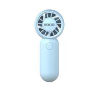Mini Ventilador de Mano SOGO VEN-SS-21145-BL 3W 3 Velocidades Motor BLDC Recargable Azul