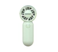 Mini Ventilador de Mano SOGO VEN-SS-21145-GR 3W 3 Velocidades Motor BLDC Recargable Silencioso