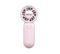 Mini Ventilador de Mano SOGO VEN-SS-21145-PI 3W 3 Velocidades Motor BLDC Recargable Rosa